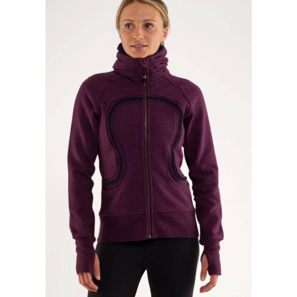 Lululemon Fleece Cuddle Up Jacket Heather Plum